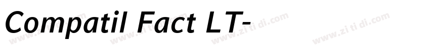 Compatil Fact LT字体转换